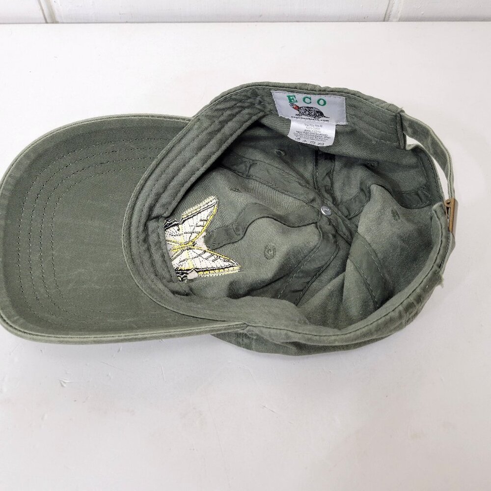 ECO Embroidered Baseball Cap Butterfly New without Tag - Picture 3 of 4